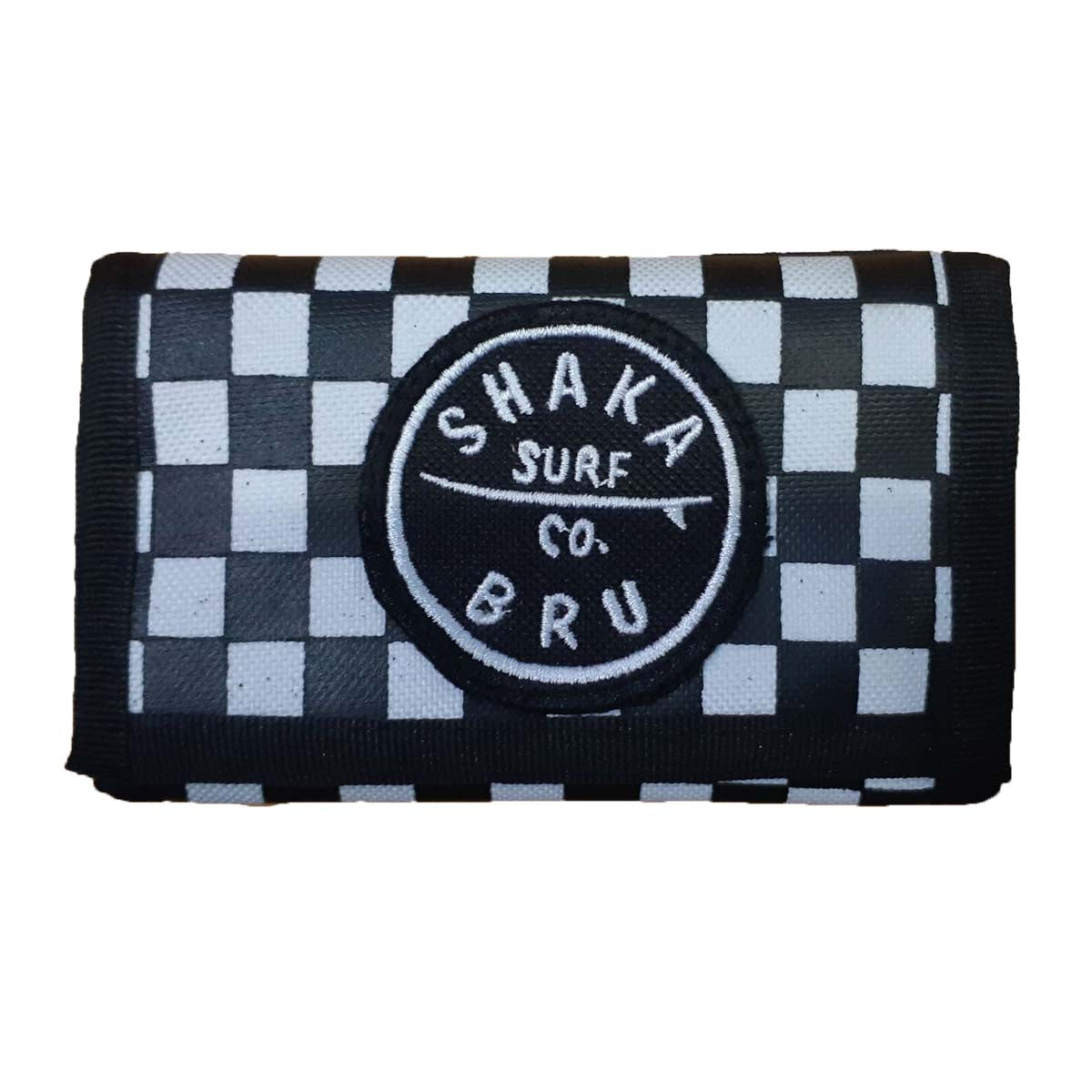 SHAKA BRU Checkered Velcro Wallet ISLAND STYLE